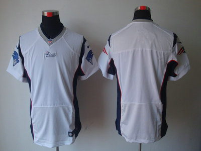 Nike New England Patriots Blank White Elite Jersey
