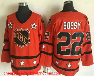 1972-81 NHL All-Star #22 Mike Bossy Orange CCM Throwback Stitched Vintage Hockey Jersey