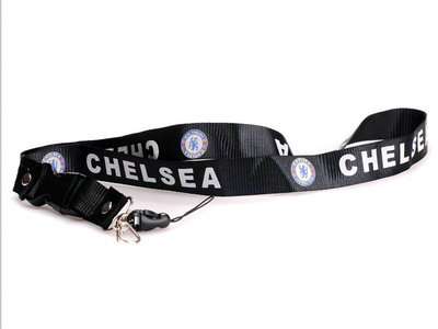 2011-2012 Chelsea Soccer Logo Lanyard Keychain Black