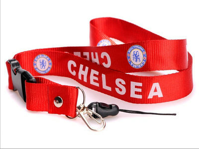 2011-2012 Chelsea Soccer Logo Lanyard Keychain Red