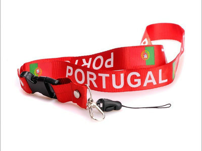2011-2012 Portugal Soccer Logo Lanyard Keychain Red