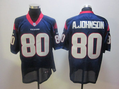 Houston Texans 80 Andre Johnson blue 2012 Nike NFL Elite Jerseys 
