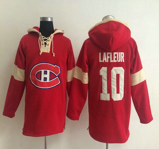 2014 Old Time Hockey Montreal Canadiens #10 Guy Lafleur Red Hoody