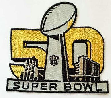 2016 Super Bowl 50th Anniversary Patch