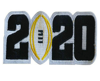 2020 College Football National Championship Game Jersey Black Number Patch