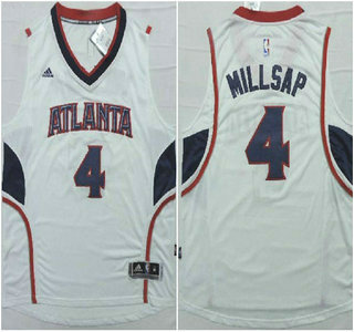 Atlanta Hawks #4 Paul Millsap Revolution 30 Swingman 2014 New White Jersey