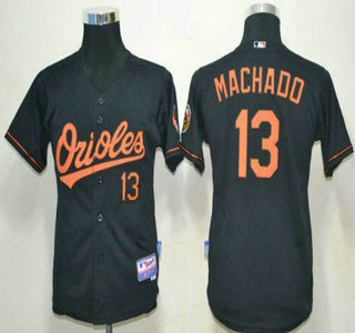 Baltimore Orioles #13 Manny Machado Black Kids Jersey