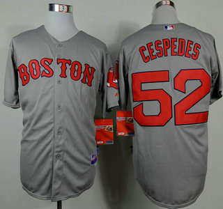 Boston Red Sox #52 Yoenis Cespedes 2014 Grey Jersey