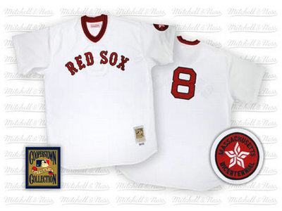 Boston Red Sox 8 Carl Yastrzemski White Throwback Jersey