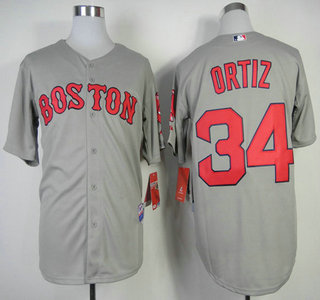 Boston Red Sox #34 David Ortiz 2014 Grey Cool Base Jersey