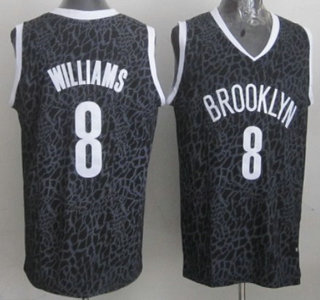 Brooklyn Nets #8 Deron Williams Black Leopard Print Fashion Jersey