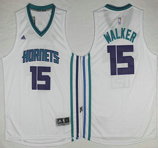 Charlotte Hornets #15 Kemba Walker Revolution 30 Swingman 2015 New White Jersey