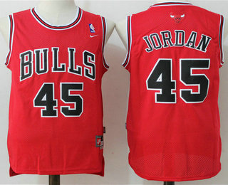 Chicago Bulls #45 Michael Jordan Revolution 30 Swingman Red Jersey