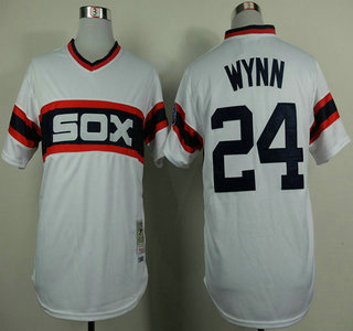 Chicago White Sox #24 Early Wynn 1983 White Pullover Throwback Jersey