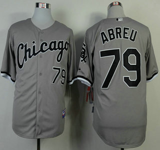 Chicago White Sox #79 Jose Abreu Grey Jersey