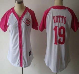 Cincinnati Reds #19 Joey Votto 2012 Fashion Womens Jersey