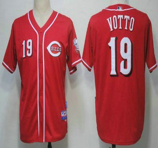 Cincinnati Reds #19 Joey Votto Red Kids Jersey