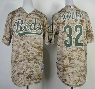 Cincinnati Reds #32 Jay Bruce 2014 Camo Kids Jersey