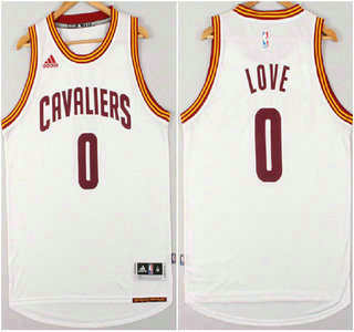 Cleveland Cavaliers #0 Kevin Love 2015 New Style White Revolution 30 Swingman Jersey