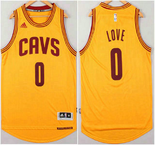 Cleveland Cavaliers #0 Kevin Love 2015 New Style Yellow Revolution 30 Swingman Jersey