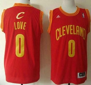 Cleveland Cavaliers #0 Kevin Love Red Revolution 30 Swingman Jersey