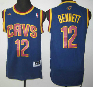 Cleveland Cavaliers #12 Anthony Bennett Revolution 30 Swingman Navy Blue Jersey