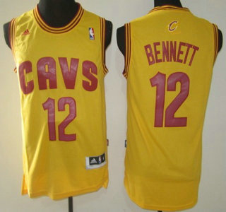 Cleveland Cavaliers #12 Anthony Bennett Yellow Revolution 30 NBA Jersey