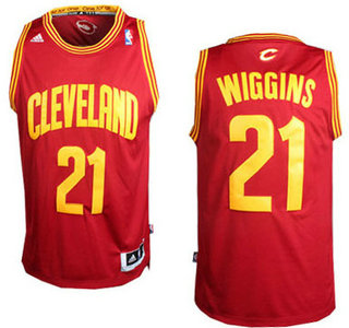 Cleveland Cavaliers #21 Andrew Wiggins Red Revolution 30 Swingman NBA Jersey