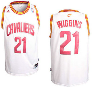 Cleveland Cavaliers #21 Andrew Wiggins White Revolution 30 Swingman NBA Jersey