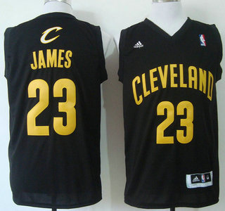 Cleveland Cavaliers #23 LeBron James Black Revolution 30 Swingman Jersey