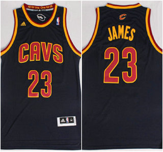 Cleveland Cavaliers #23 LeBron James Navy Blue Revolution 30 Swingman Jersey