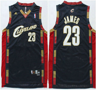 Cleveland Cavaliers #23 LeBron James Navy Blue Swingman Jersey