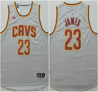 Cleveland Cavaliers #23 LeBron James Revolution 30 Swingman 2014 New Grey Jersey