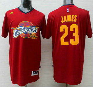 Cleveland Cavaliers #23 LeBron James Revolution 30 Swingman 2014 New Red Short-Sleeved Jersey
