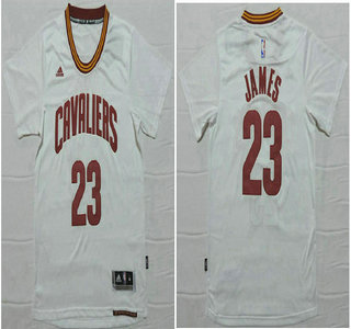 Cleveland Cavaliers #23 LeBron James Revolution 30 Swingman 2014 New White Short-Sleeved Jersey