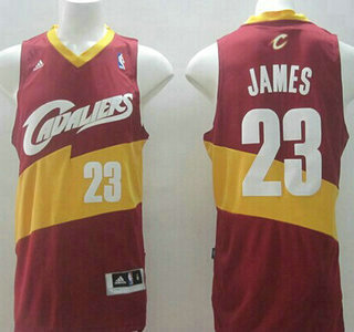 Cleveland Cavaliers #23 LeBron James Revolution 30 Swingman 2014 Red Jersey