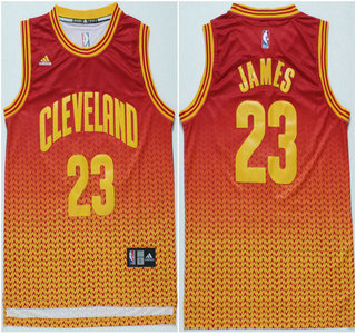Cleveland Cavaliers #23 LeBron James Revolution 30 Swingman Red Fashion Jersey