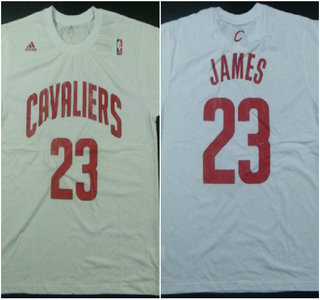 Cleveland Cavaliers #23 LeBron James White Revolution 30 Swingman T-shirt