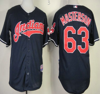 Cleveland Indians #63 Justin Masterson 2013 Navy Blue Jersey