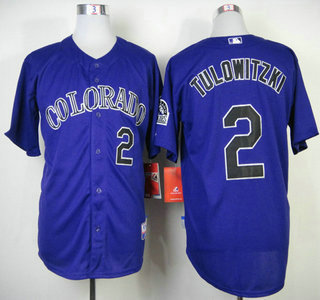Colorado Rockies #2 Troy Tulowitzki Purple Jersey