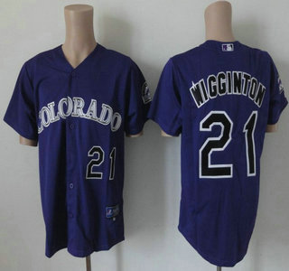 Colorado Rockies 21 Ty Wigginton Purple Jersey