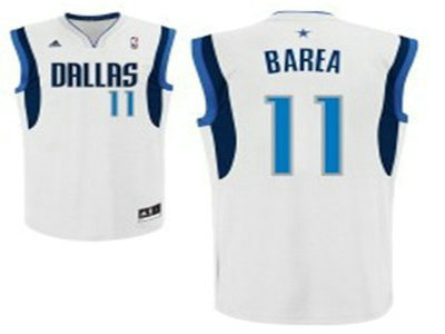 Dallas Mavericks 11 Barea White Authentic Jersey