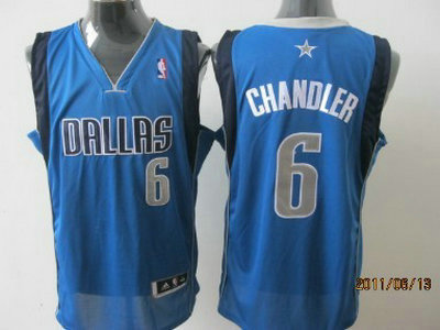 Dallas Mavericks 6 Chandler Light Blue Authentic Jersey