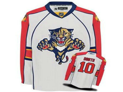 Florida Panthers 10 David Booth White Jerseys