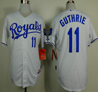 Kansas City Royals #11 Jeremy Guthrie White Jersey