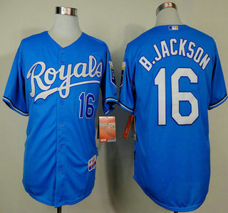 Kansas City Royals #16 Bo Jackson Light Blue Jersey