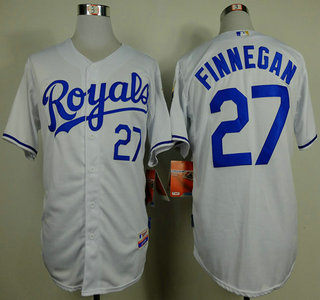 Kansas City Royals #27 Brandon Finnegan White Jersey