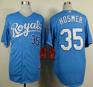 Kansas City Royals #35 Eric Hosmer Light Blue Jersey