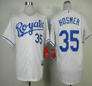 Kansas City Royals #35 Eric Hosmer White Jersey