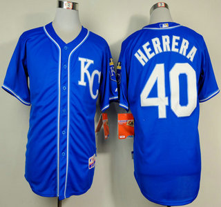 Kansas City Royals #40 Kelvin Herrera 2014 Blue Jersey